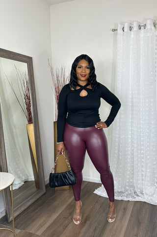 Too hot to handle (faux leather leggings – Zari fashion outlet