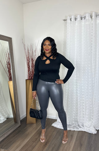 Faux Leather Leggings - The French 95